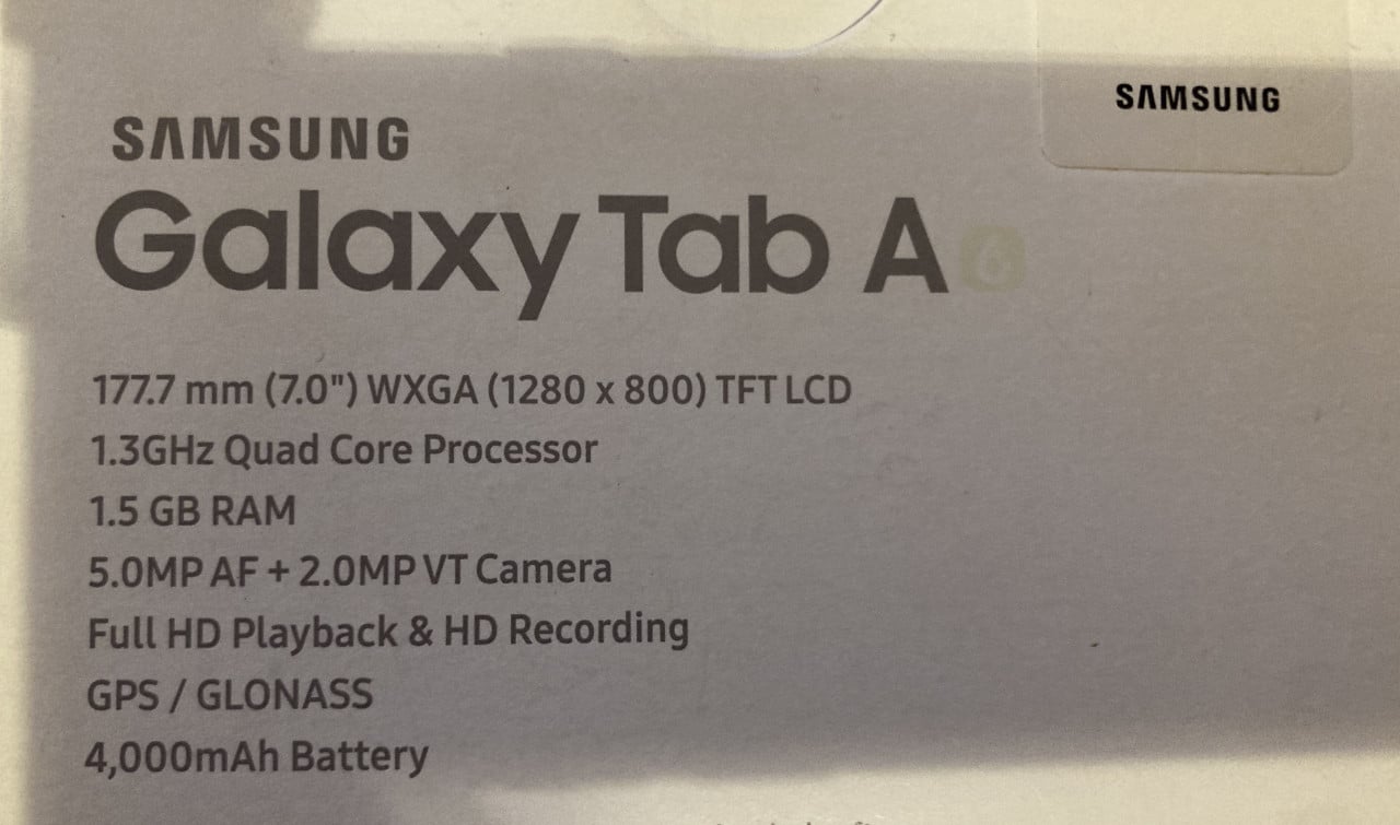 Samsung Galaxy Tab A 7"