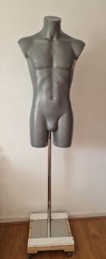 Paspop torso man met metalen verstelbare standaard
