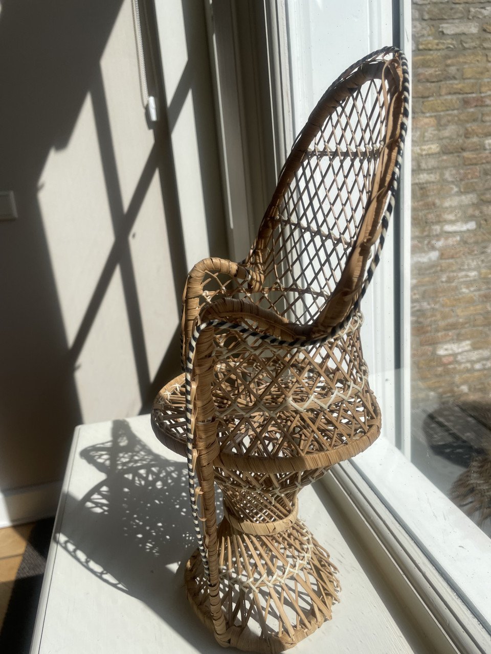 Rieten of Rotan Poppenstoel