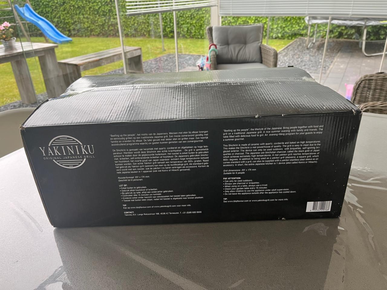 <verkocht> <nieuwe> Yakiniku Shichirin Grill Medium, barbecue bbq