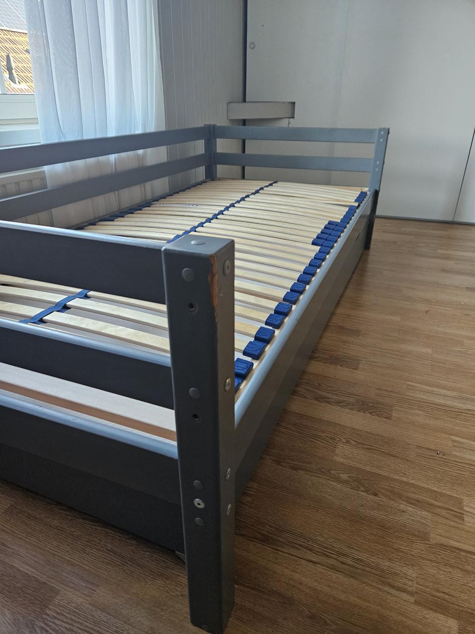 Bed bank met uitschuifbed