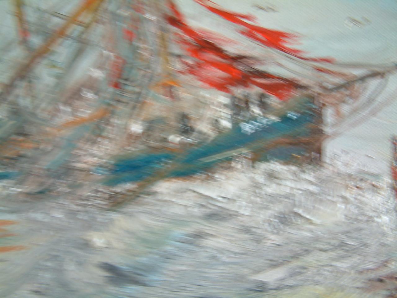 Sterk staaltje zeemans  kunst redders in storm   Jac Caljouw  Arnemuiden