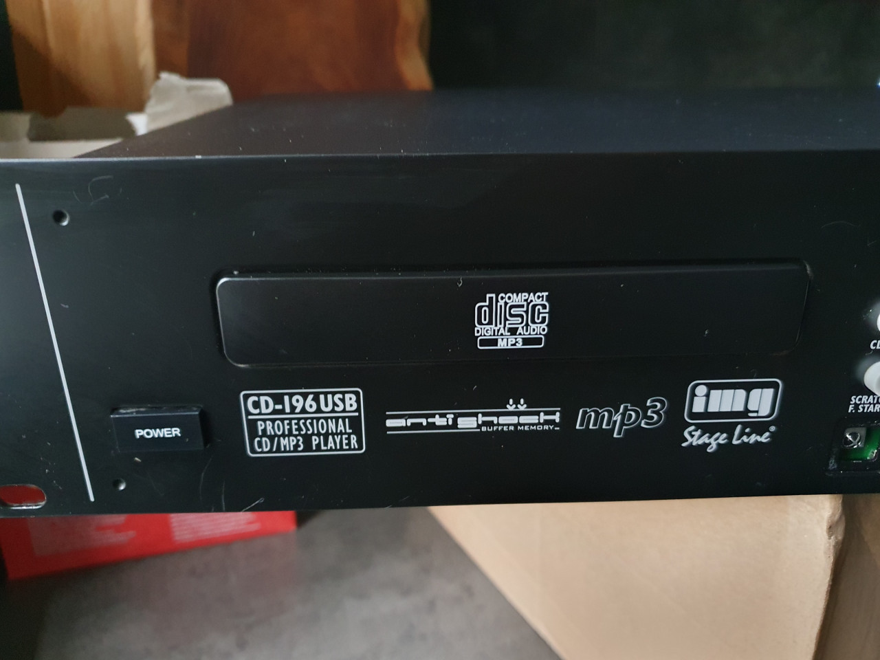 Werkende professionele STAGELINE CD-196USB speler...
