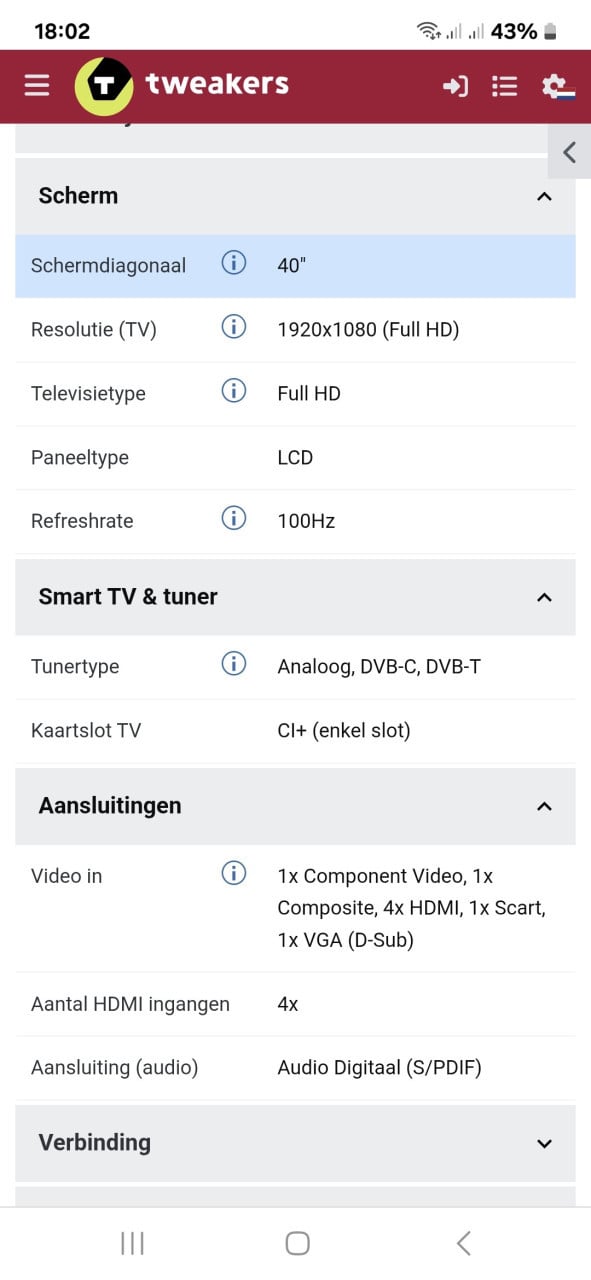 Samsung tv 40 inch