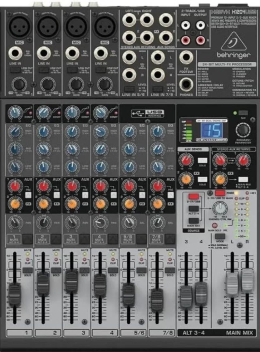 Behringer X1204USB Audio Dj Mengtafel