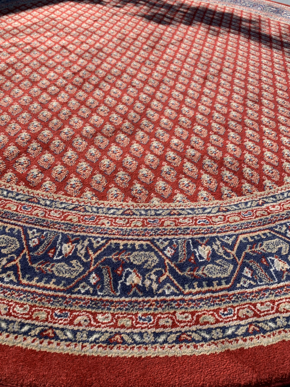 ✨Prachtig Sfeervol Rond Vintage Vloerkleed✨Zuiver Scheerwol✨