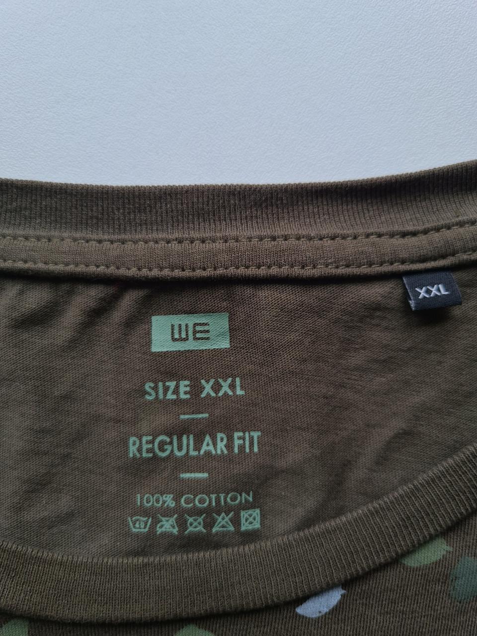 WE Fashion kaki groen T-shirt  Maat XXL