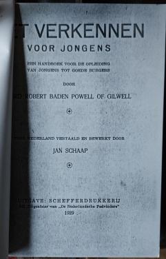 Verkennen voor Jongens 1929 kopie