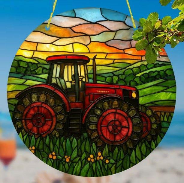 Raamhanger tractor ( extra kleurrijk )