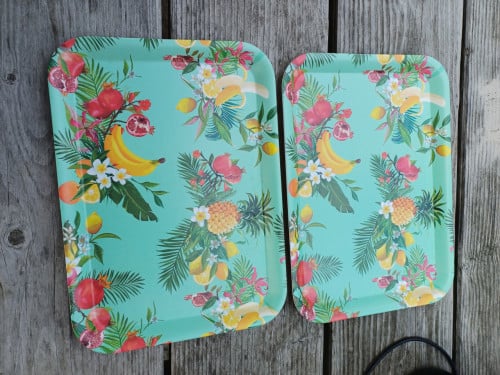 Fleurige dienbladen 30x43 cm hard plastic