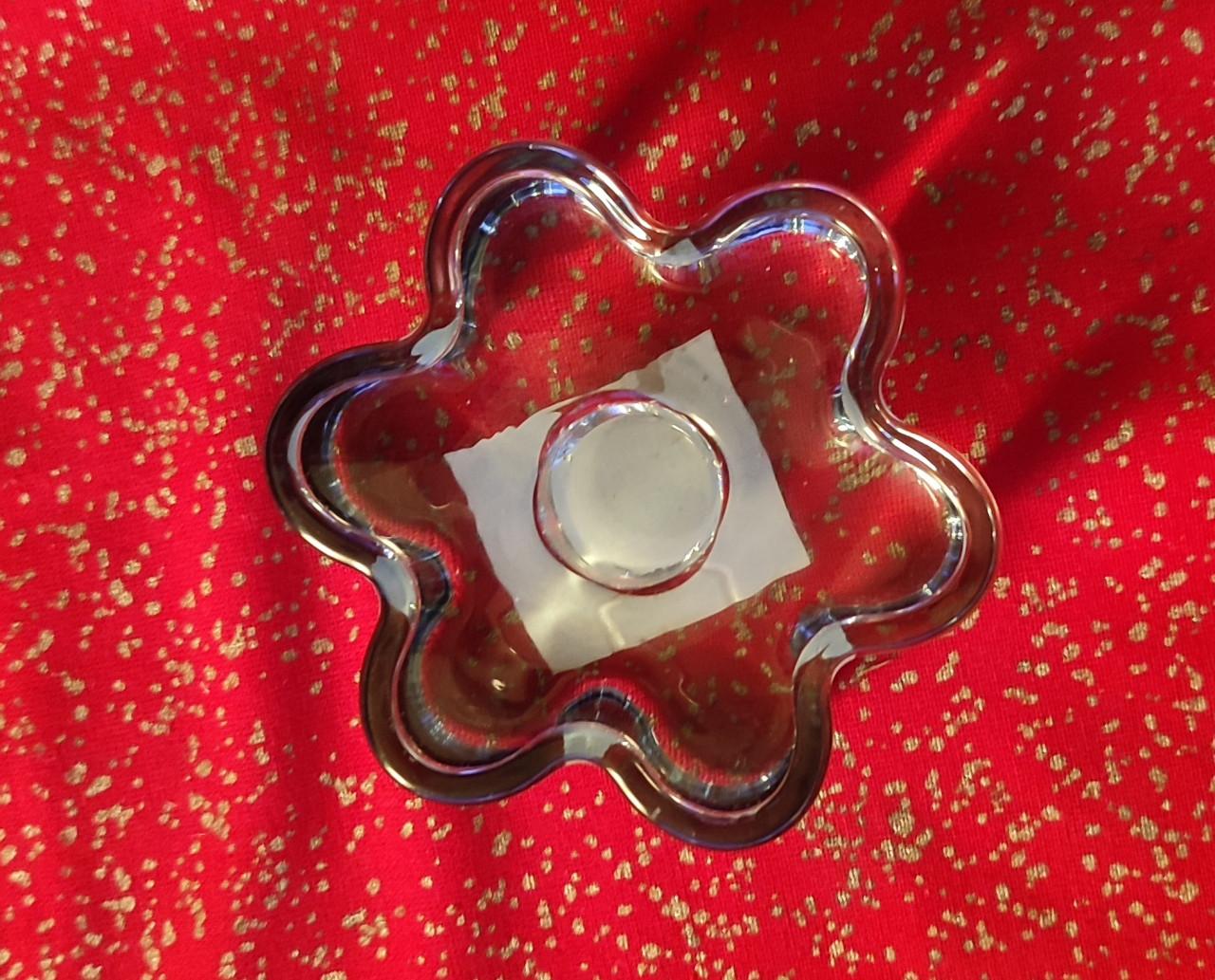 Hema glas kandelaar - heel stabiel - 9 cm