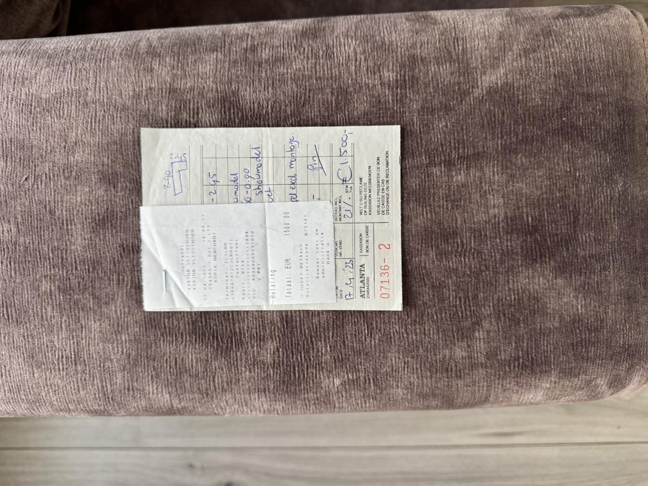 Royale Hoekbank 2.90m - 2.45m Dim Bronze