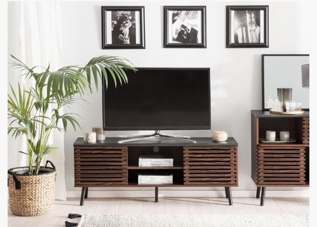 Te koop: Perth TV-meubel donkere houtkleur-MDF 140cm breed