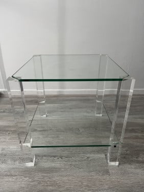 Bijzettafel glas