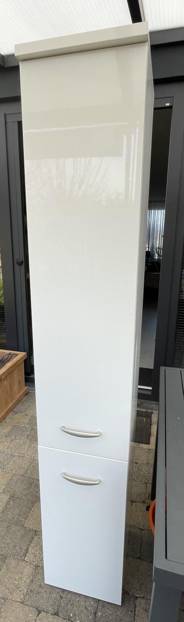 Witte hoogglans kolomkast