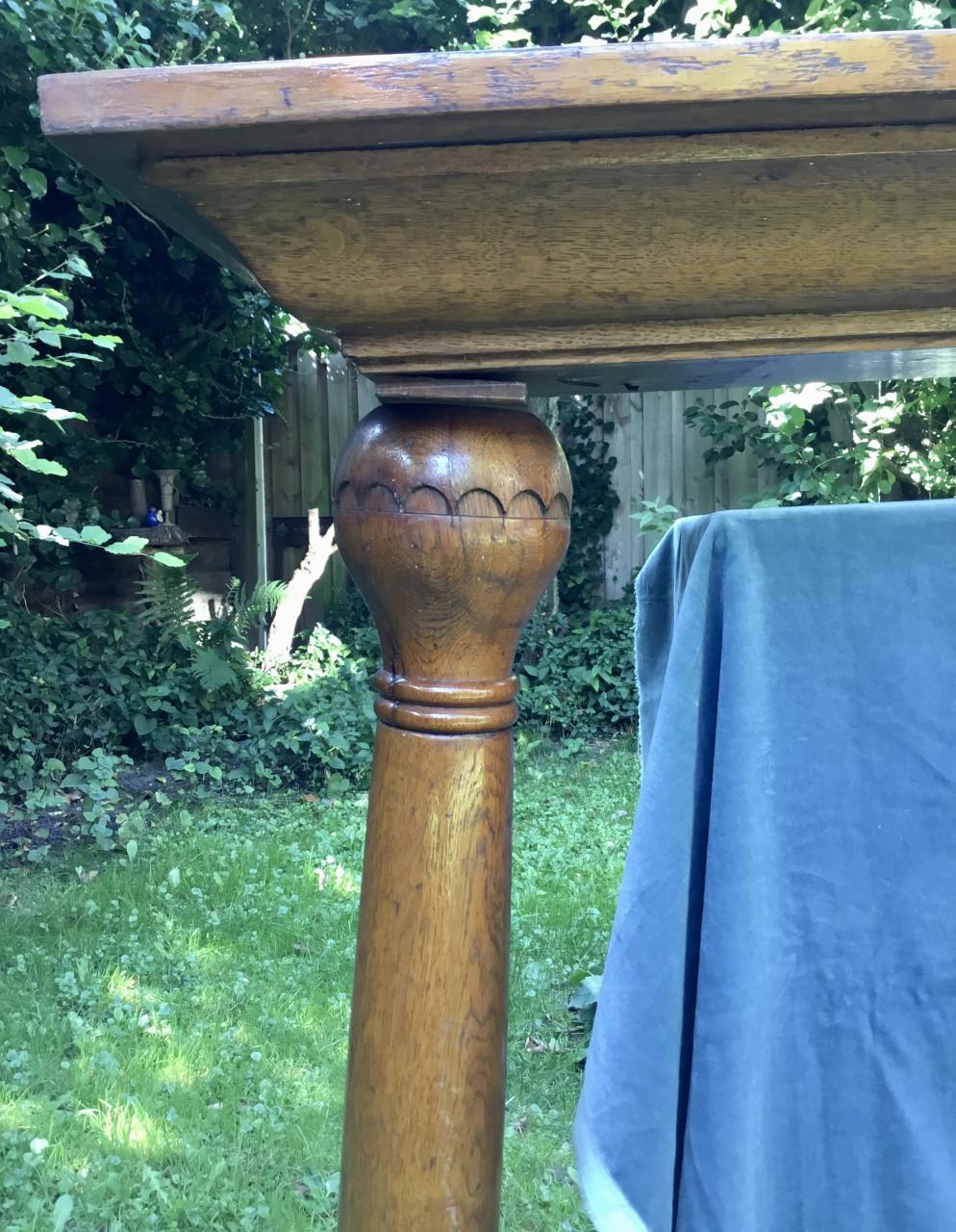 Eikenhouten schouw / schoorsteenmantel in 3 delen, Classicisme, Vakwerk !