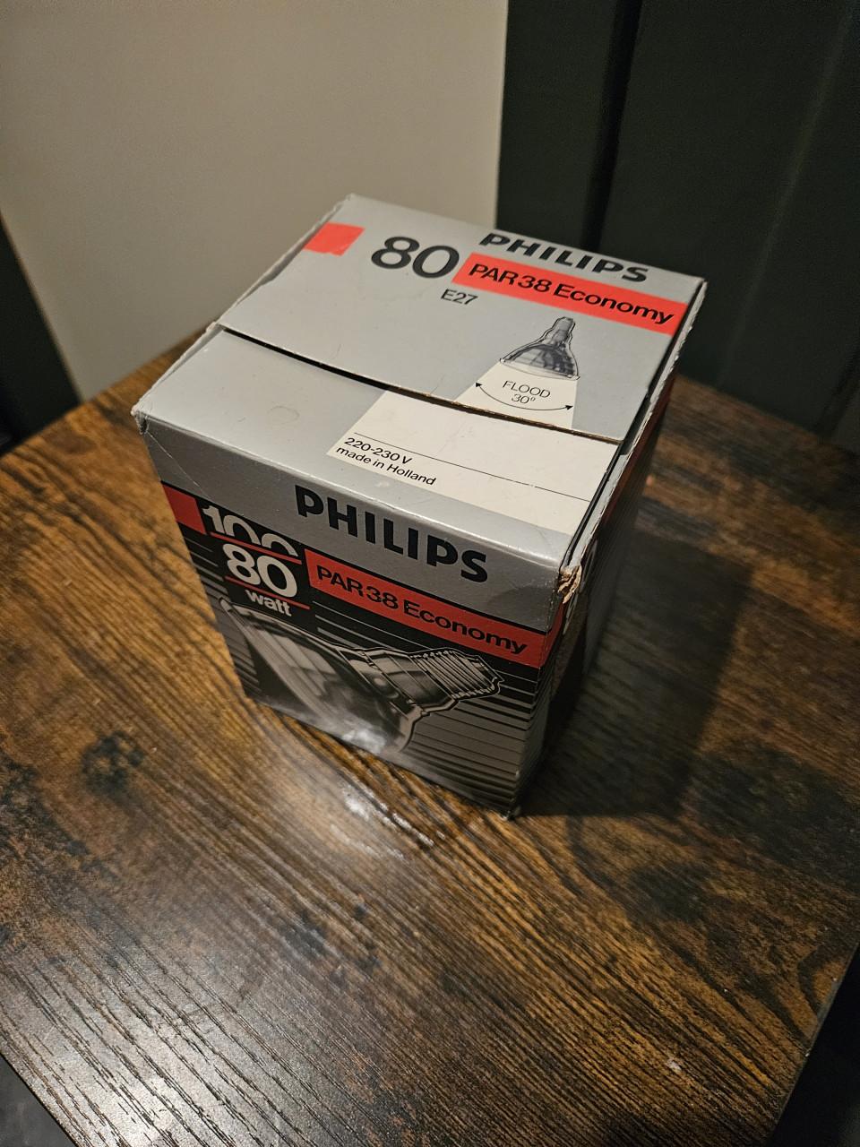 3 nieuwe Philips PAR38 Economy 80W Gloeilamp E27