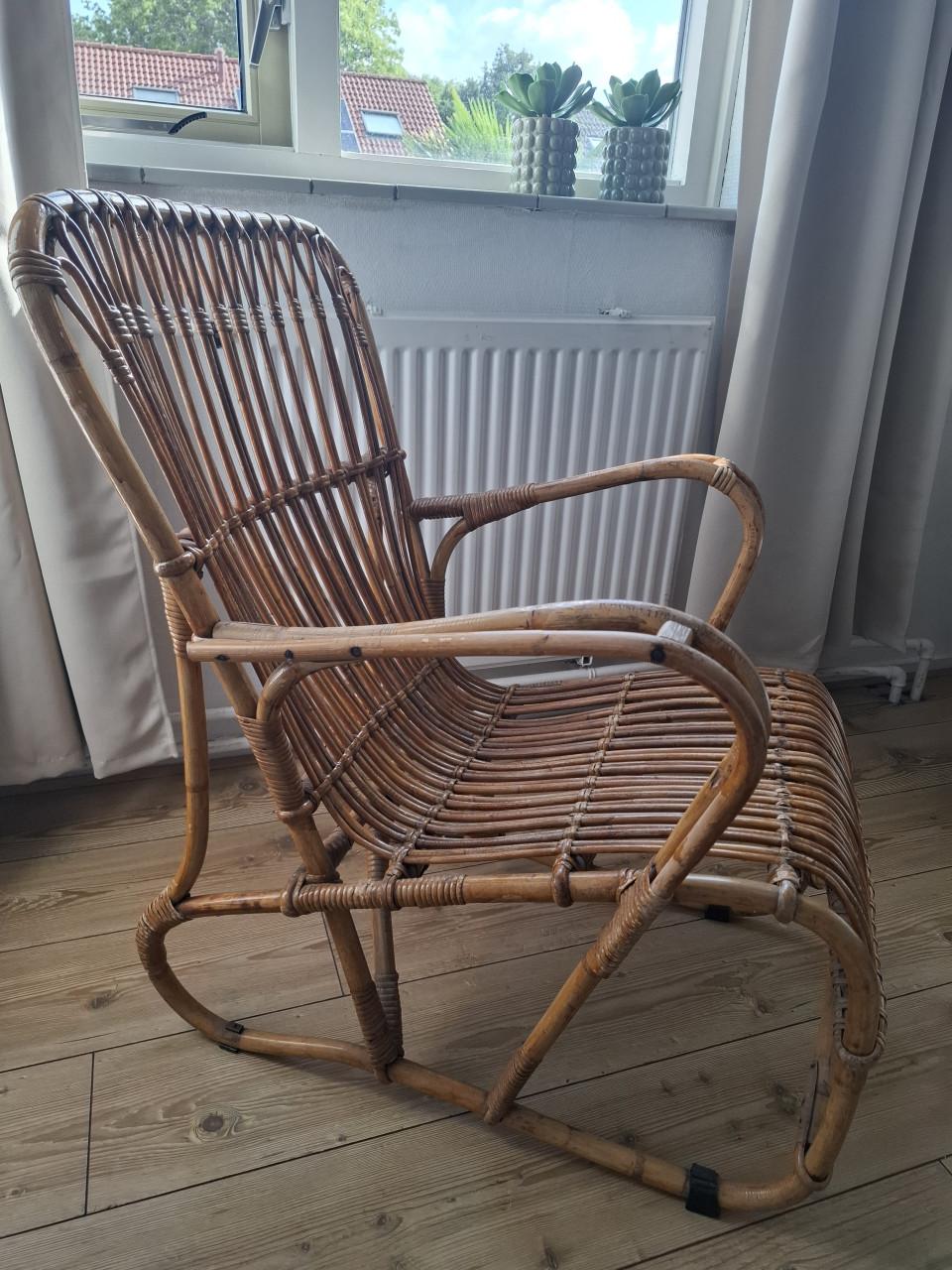 Vintage rotan stoel