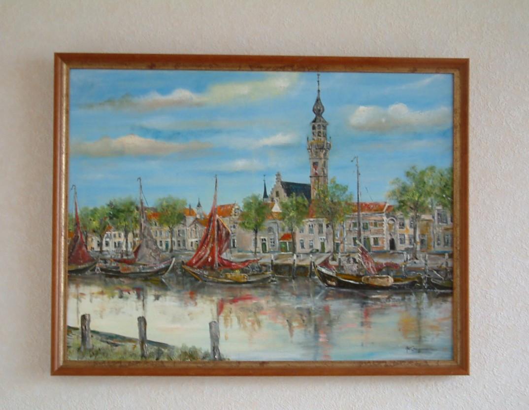 Veere oude haven met de hoogaars