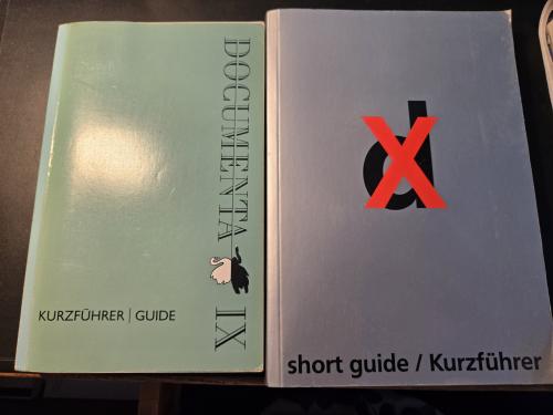 Boeken: Documenta IX en X incl, plattegrond en entreekaartjes 1-2 aug. 1997