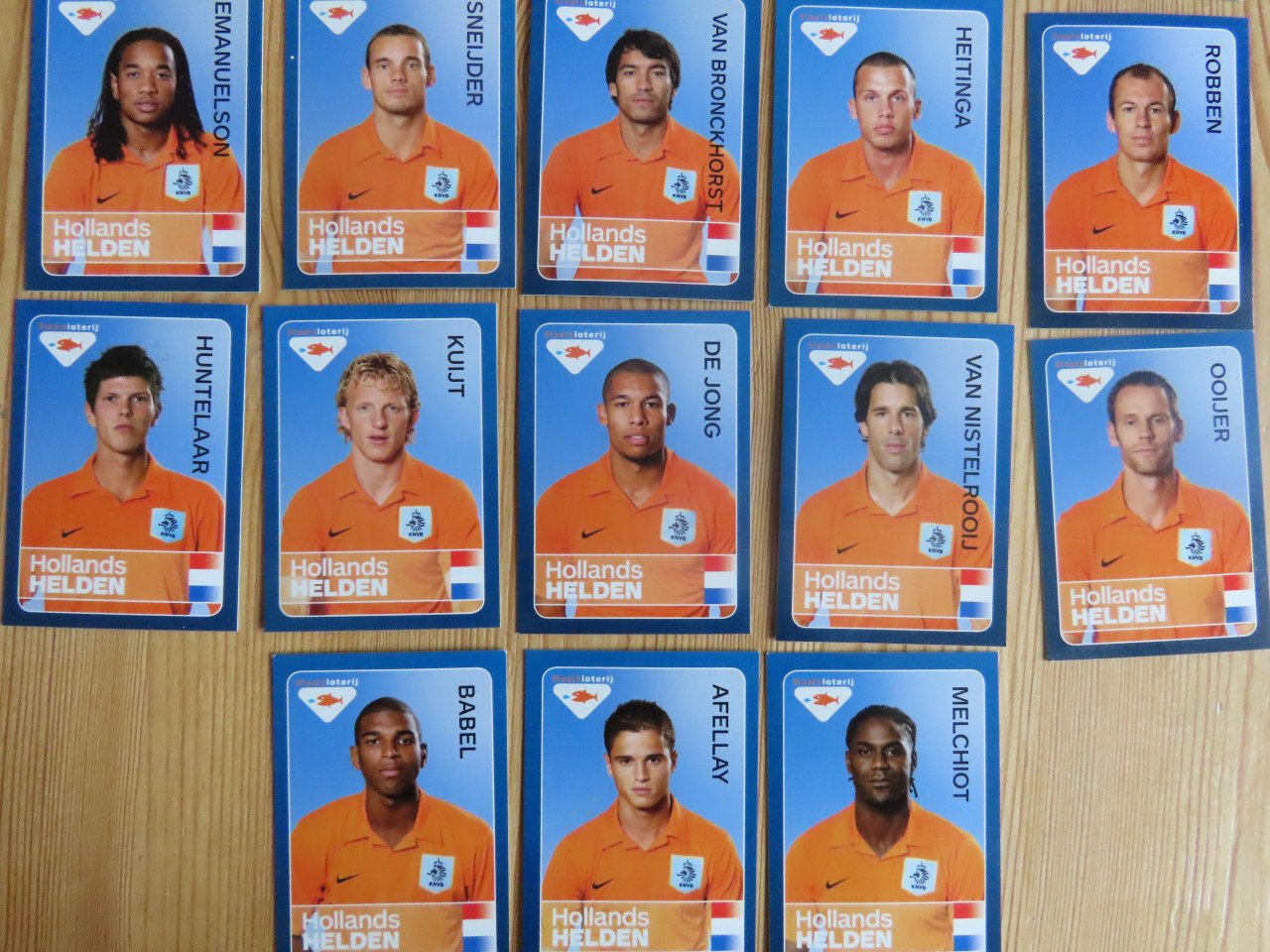 Voetbalkaartjes Nederlands elftal