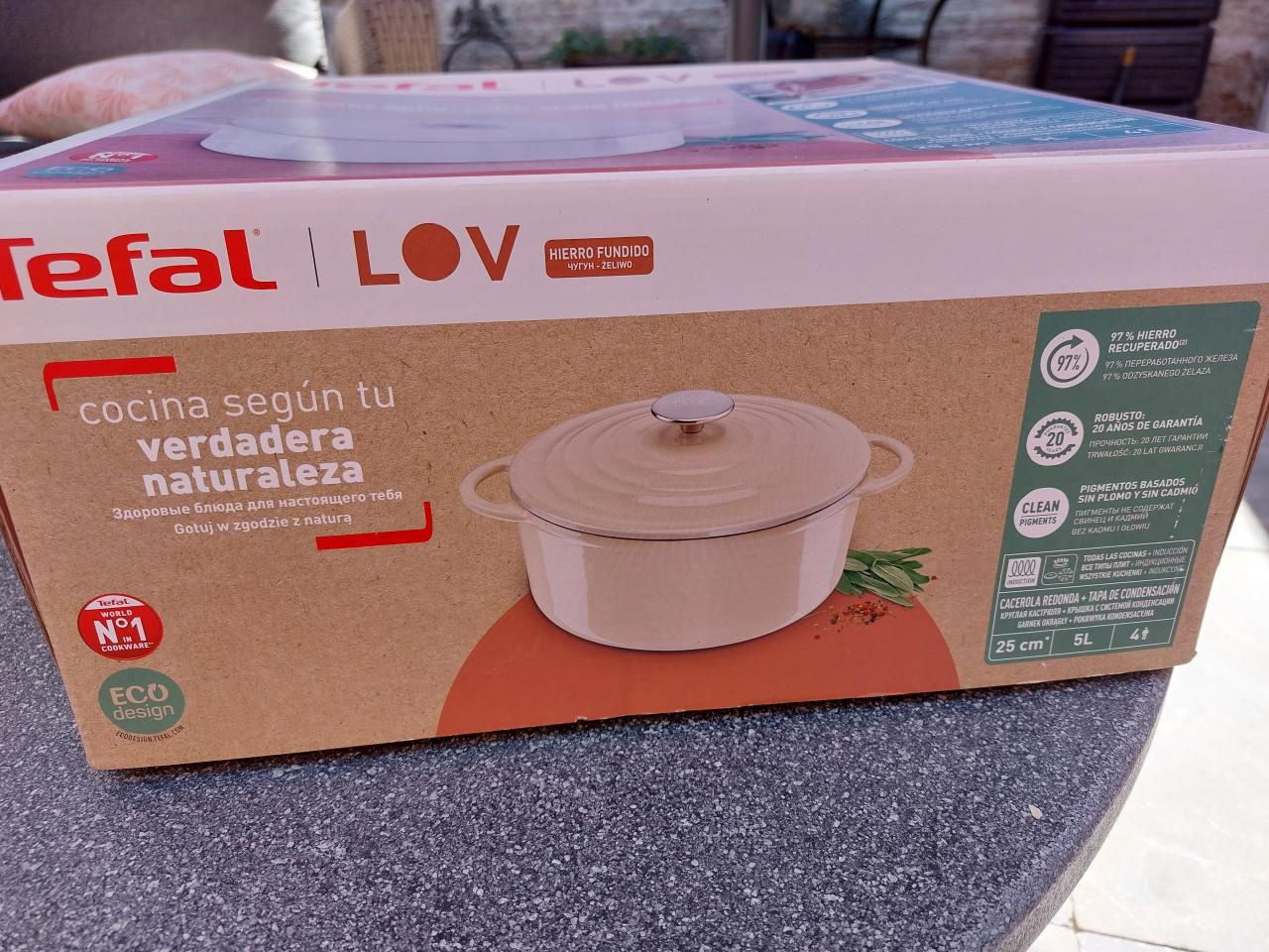 Nieuw! Tefal LOV Gietijzeren braadpan - 5L - 25cm - Beige