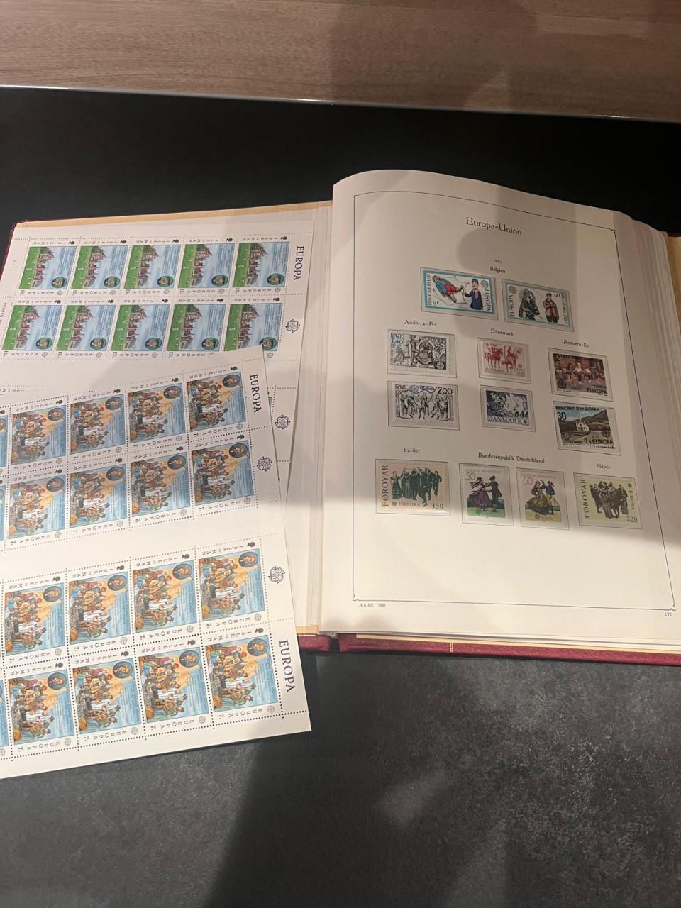 Kleine verzameling Europa Cept / Meelopers