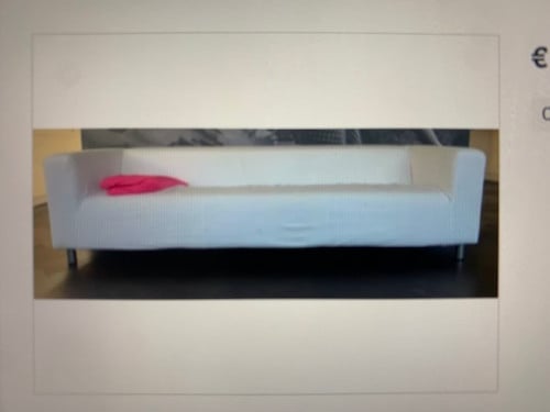 4 persoons bank Ikea Klippan Z.G.A.N. 100 Eur met 2 hoezen