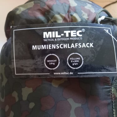 Mumieslaapzak Mil-Tec 2x200 1,8 kg