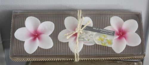Nieuw in verpakking wild frangipani kaarsen drijfkaarsen