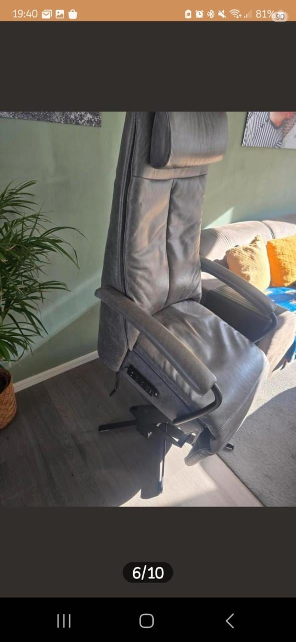 LUXE Sta-op/relaxfauteuil zgan