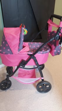 Poppenwagen drie in 1 merk Bayer chic