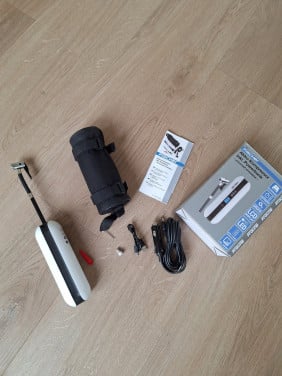 Fischer Accu Kompressor inkl. powerbank.