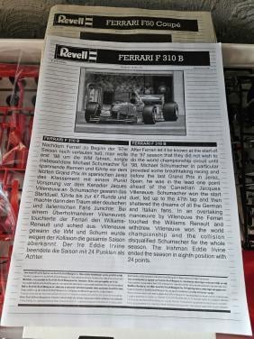 Nieuw Revell Ferrari F50 Coupé & F-310B Modelbouw Set