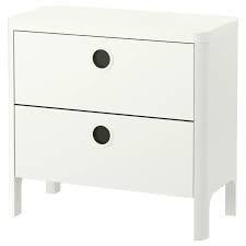 IKEA BUSUNGE ladekast wit – 2 lades