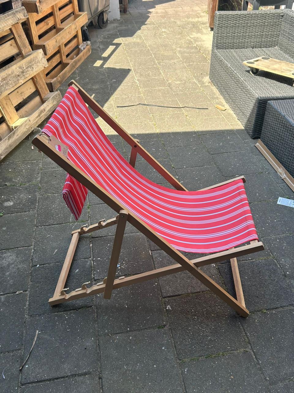 Houten strandstoel inklapbaar