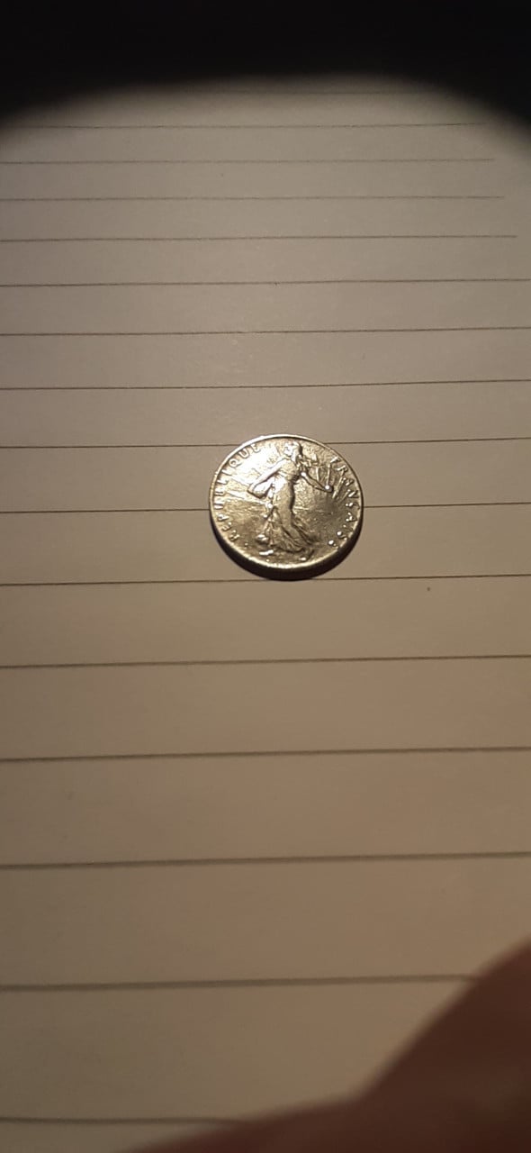 Zilveren centimes france