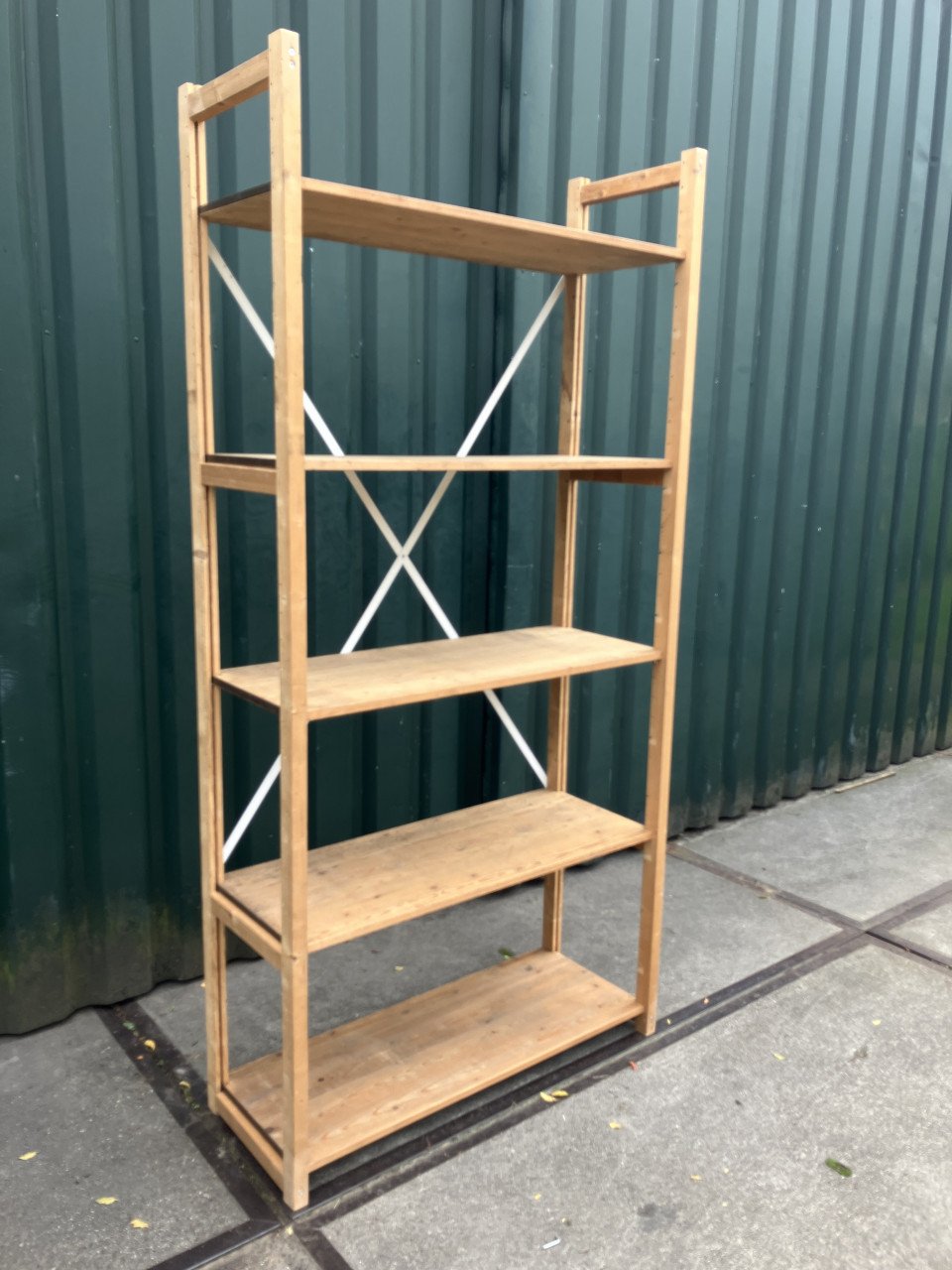 5 meter houten lundia stelling 40 cm diep