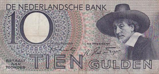 Biljet 10 Gulden 1943 Staalmeester  Bieden