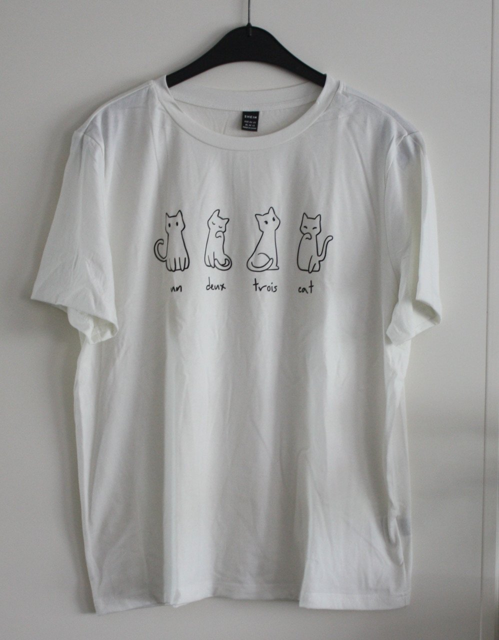 CREE KLEUR SHIRT ET KATTEN PRINT  maat xl