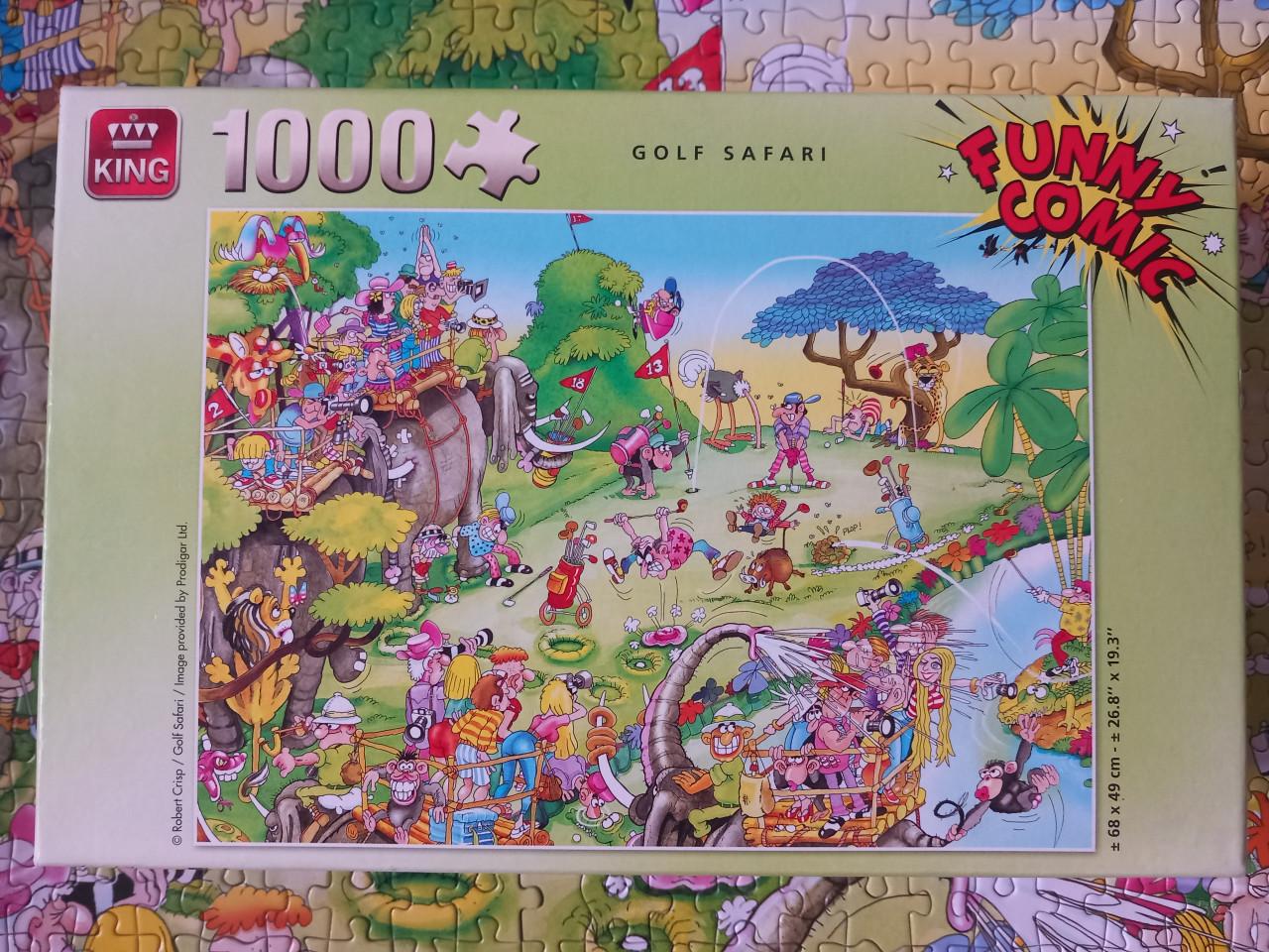 Comic puzzel Golf Safari