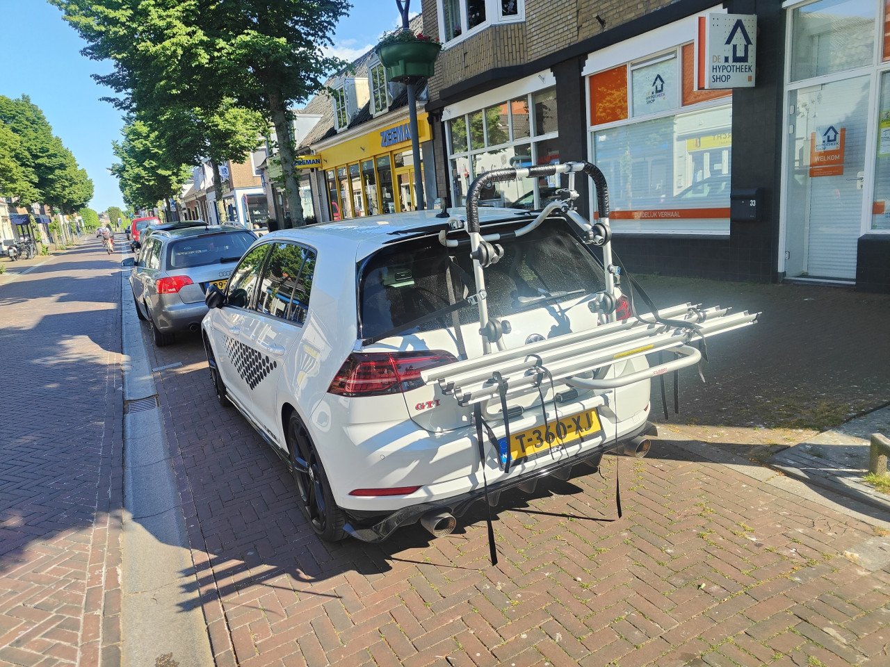 Fietsdrager voor op de achterklep