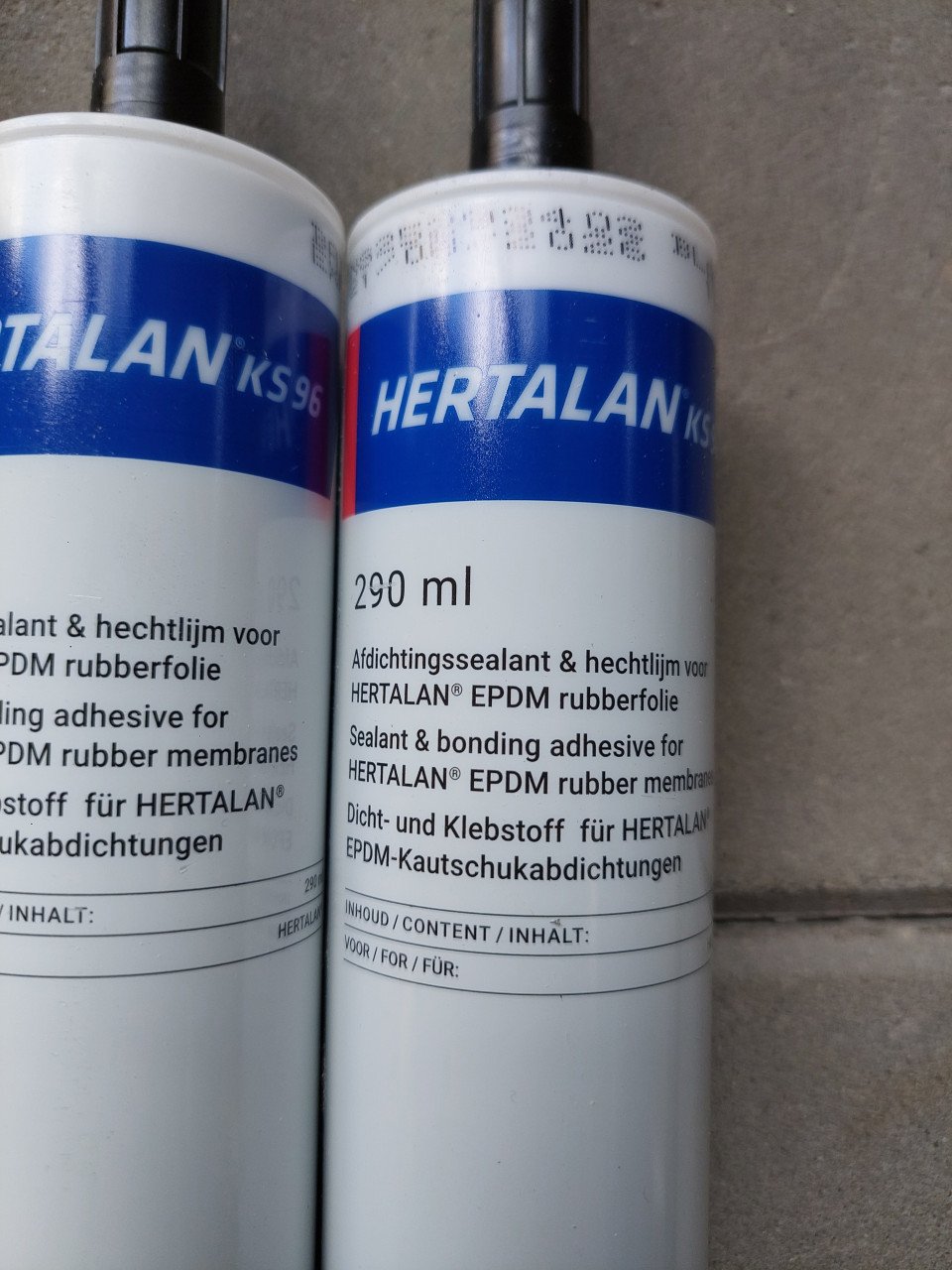 3 tubes kit voor EPDM nieuw