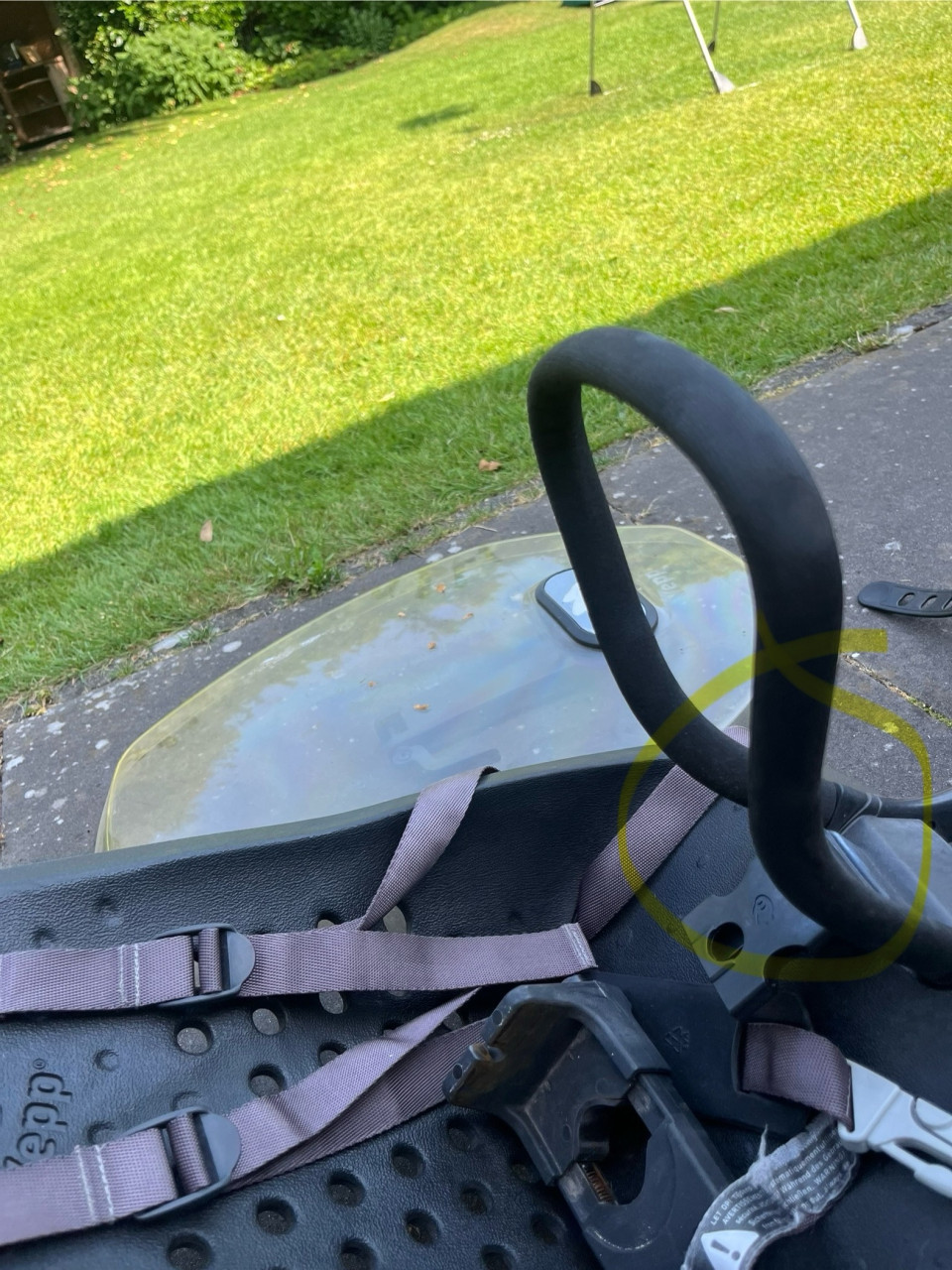 Fietsstoeltje + windscherm