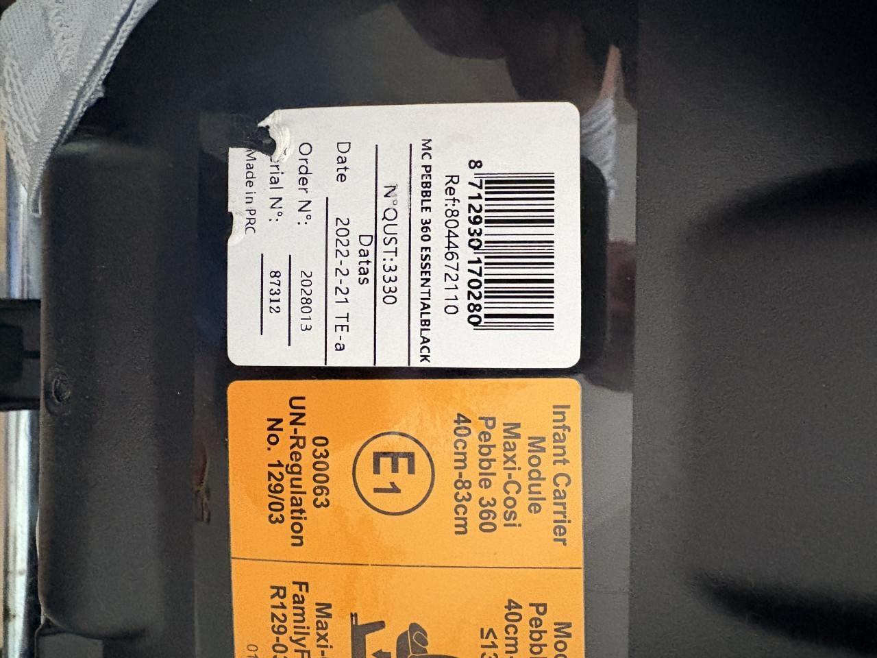 Maxicosi Pebble en 2x Familyfix 360