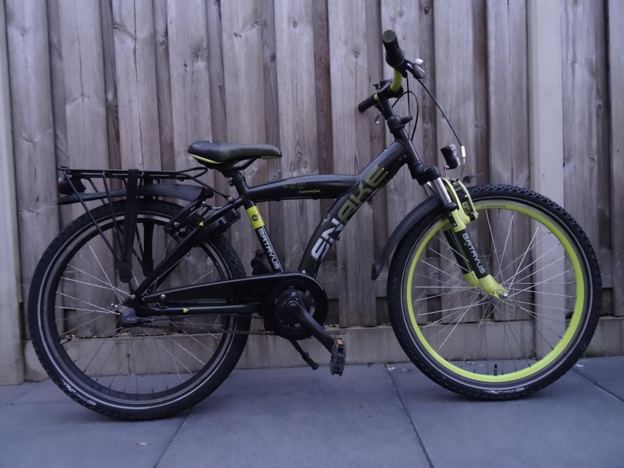 🌿 Batavus Snake Jongensfiets – 24 inch | Groen 💚