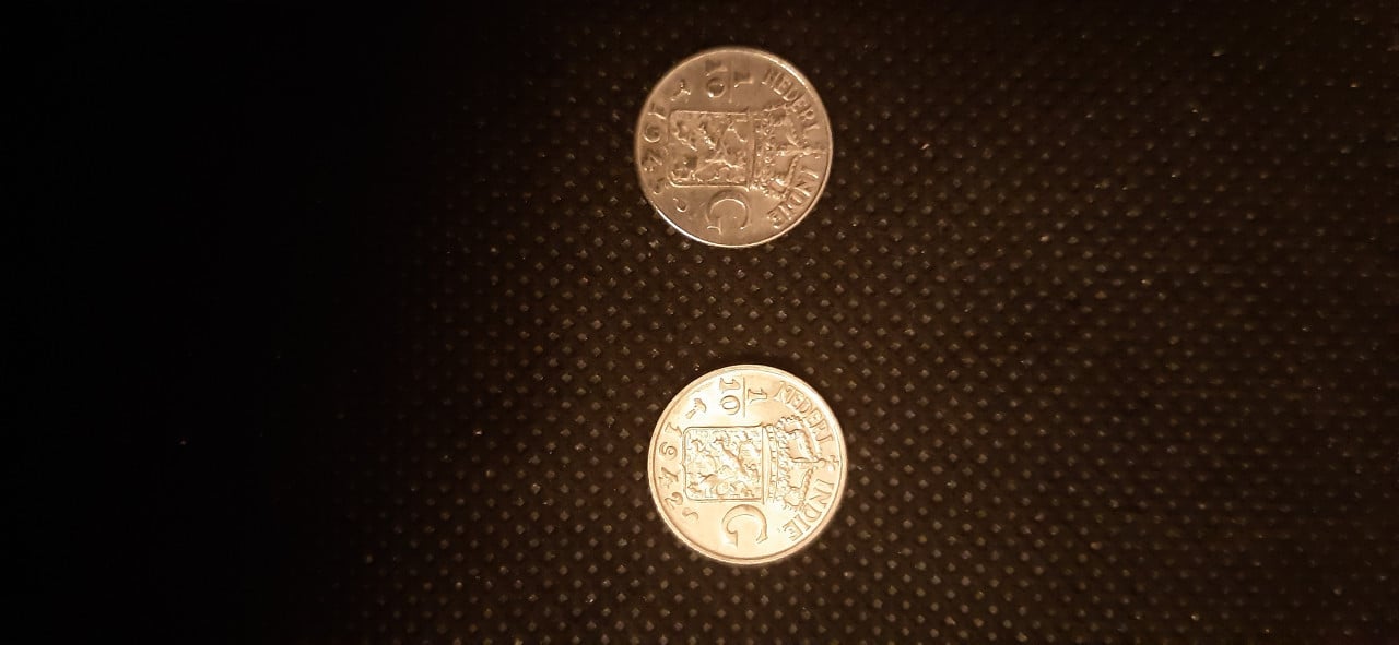 Nederlands-indie 1/10 gulden zilver
