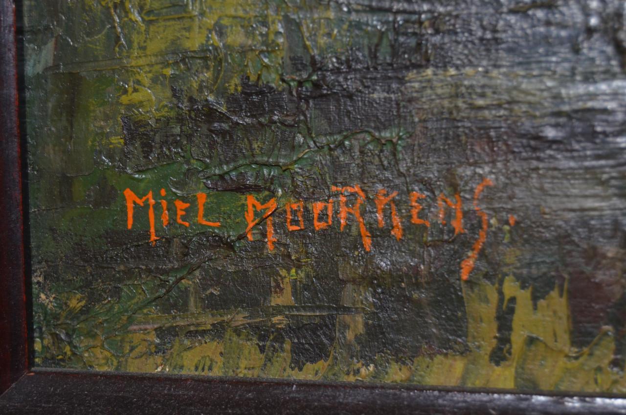 Olieverfschilderij Miel Moorkens, Hoeve in Strijbeek