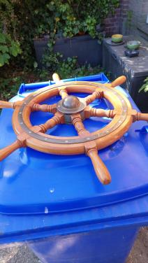 Houten stuurrad