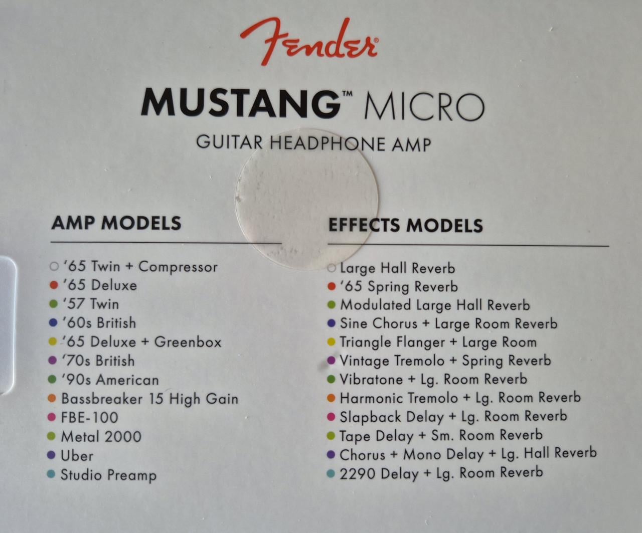 Fender Mustang Micro